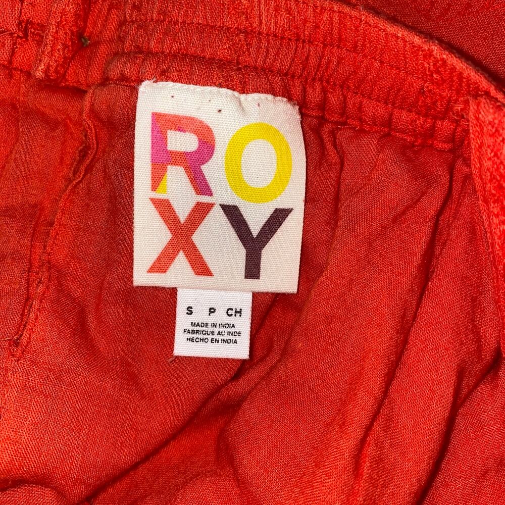 Roxy 100% Cotton Dress, Pockets, Size Small, Tie Up Straps - Picture 6 of 15